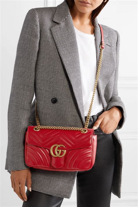 gucci red box bag|gucci red marmont bag small.